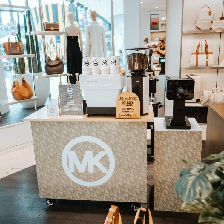 Always Kind cart at a Michael Kors event