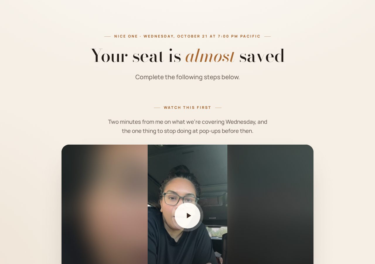 Thank-you page preview